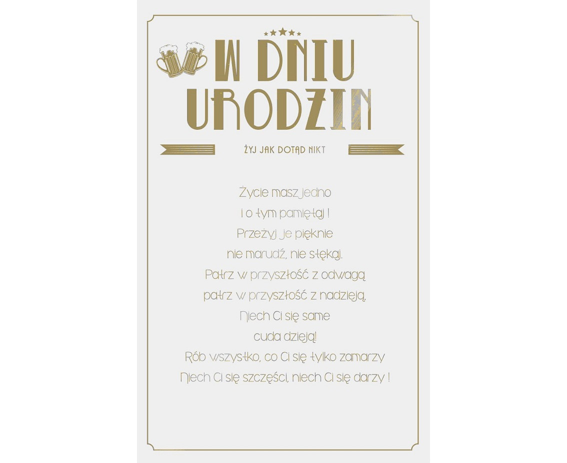 Birthday Card, U49, 13x20,5 cm